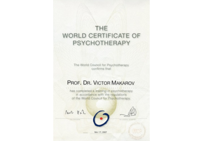 The World Certificate of Psychotherapy
